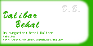 dalibor behal business card